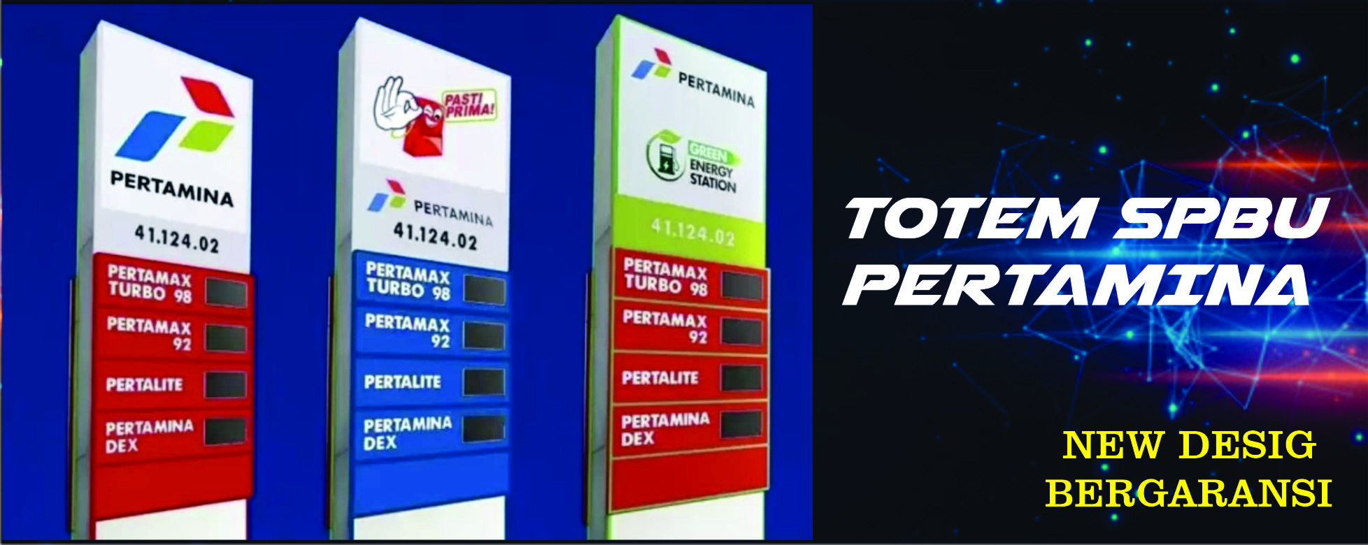 TOTEM SPBU PERTAMINA NEW DESIG